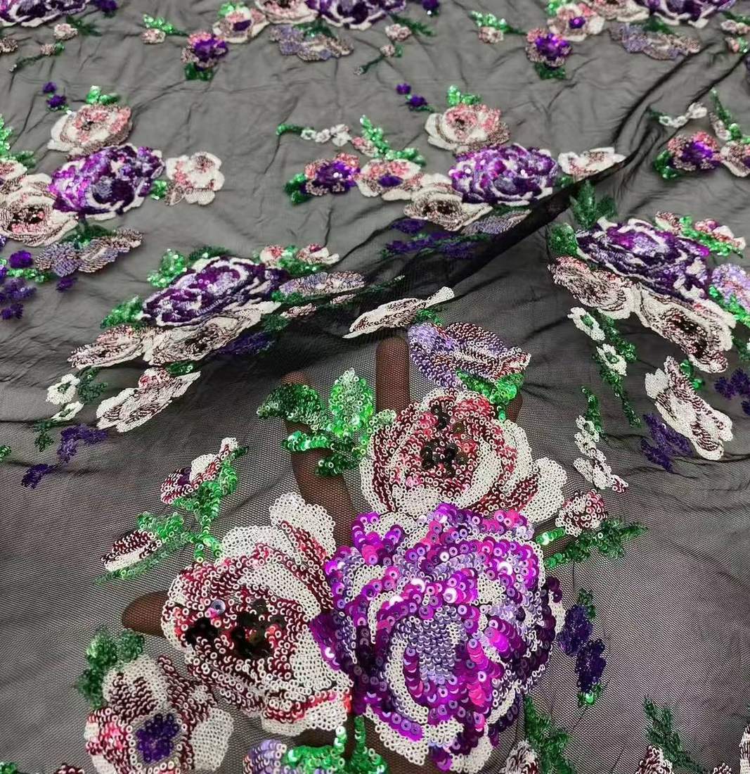 Embroidered Lace — HX-3601 — view 2