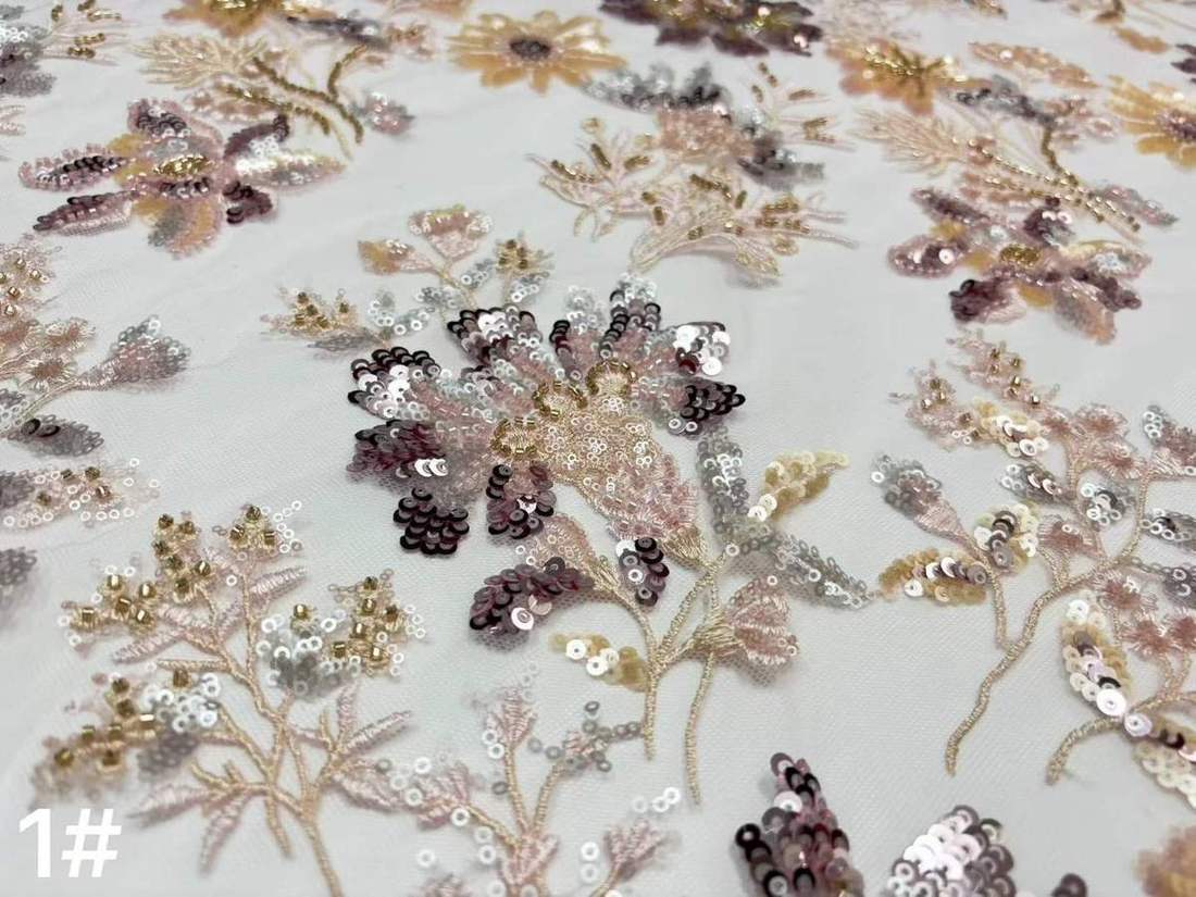 Embroidered Lace — HX-3602 — view 2