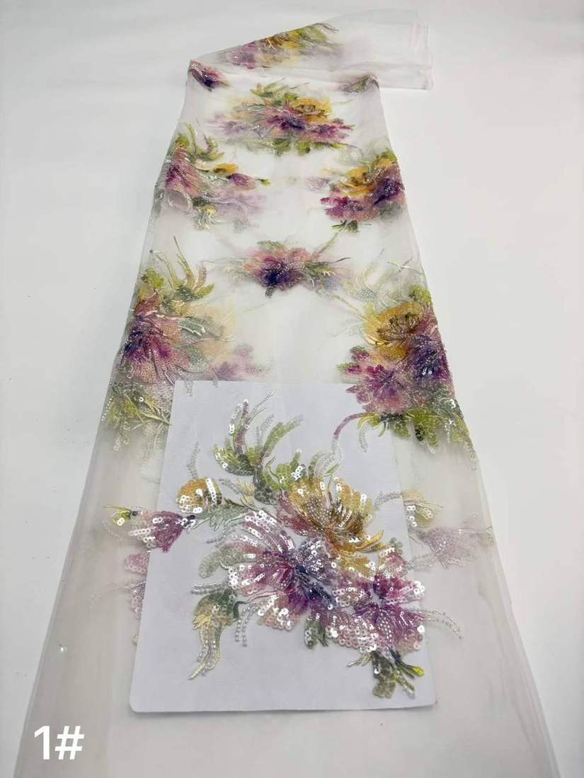 Embroidered Lace — HX-3603 — view 2