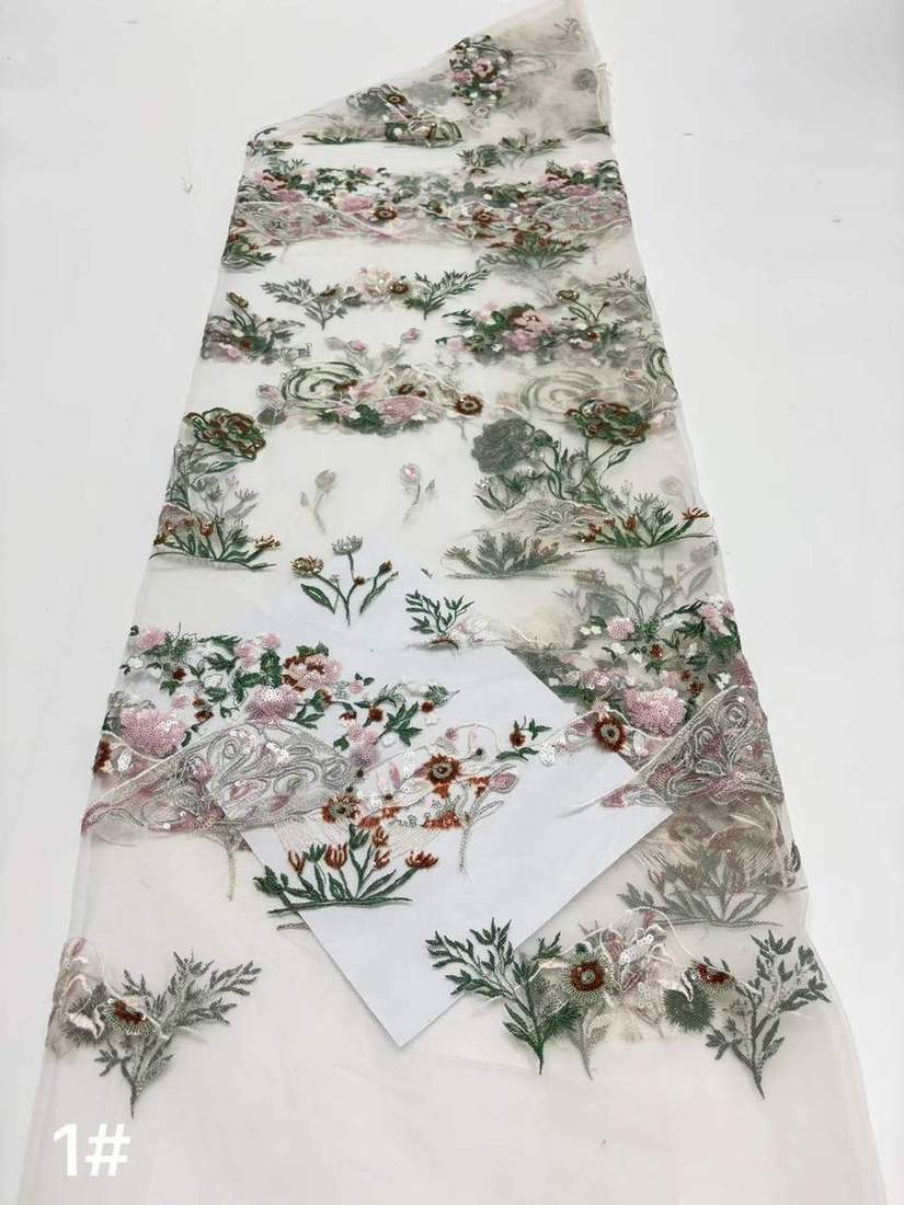 Embroidered Lace — HX-3711 — view 2