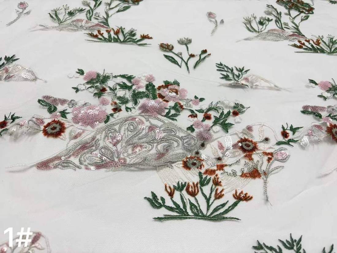 Embroidered Lace — HX-3711 — view 3