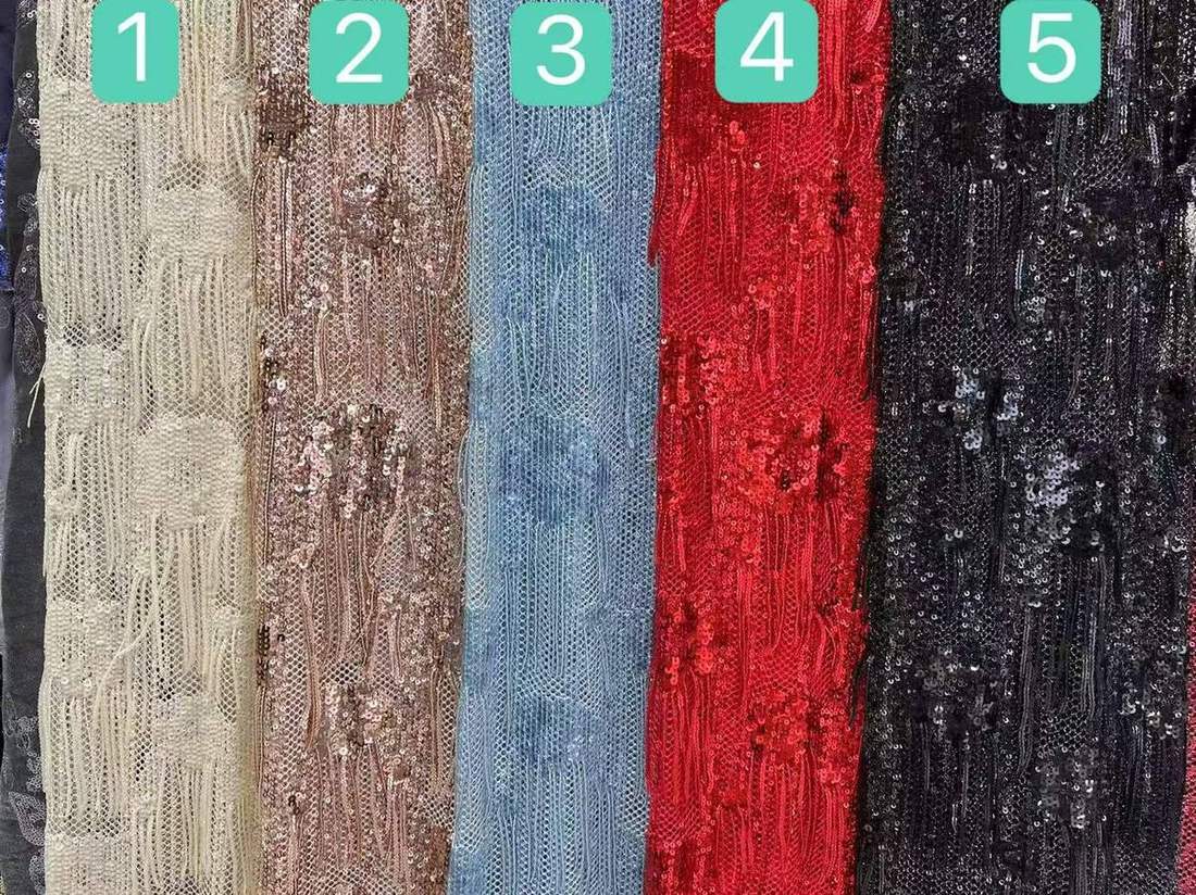 Embroidered Lace — HX-3773 — view 2
