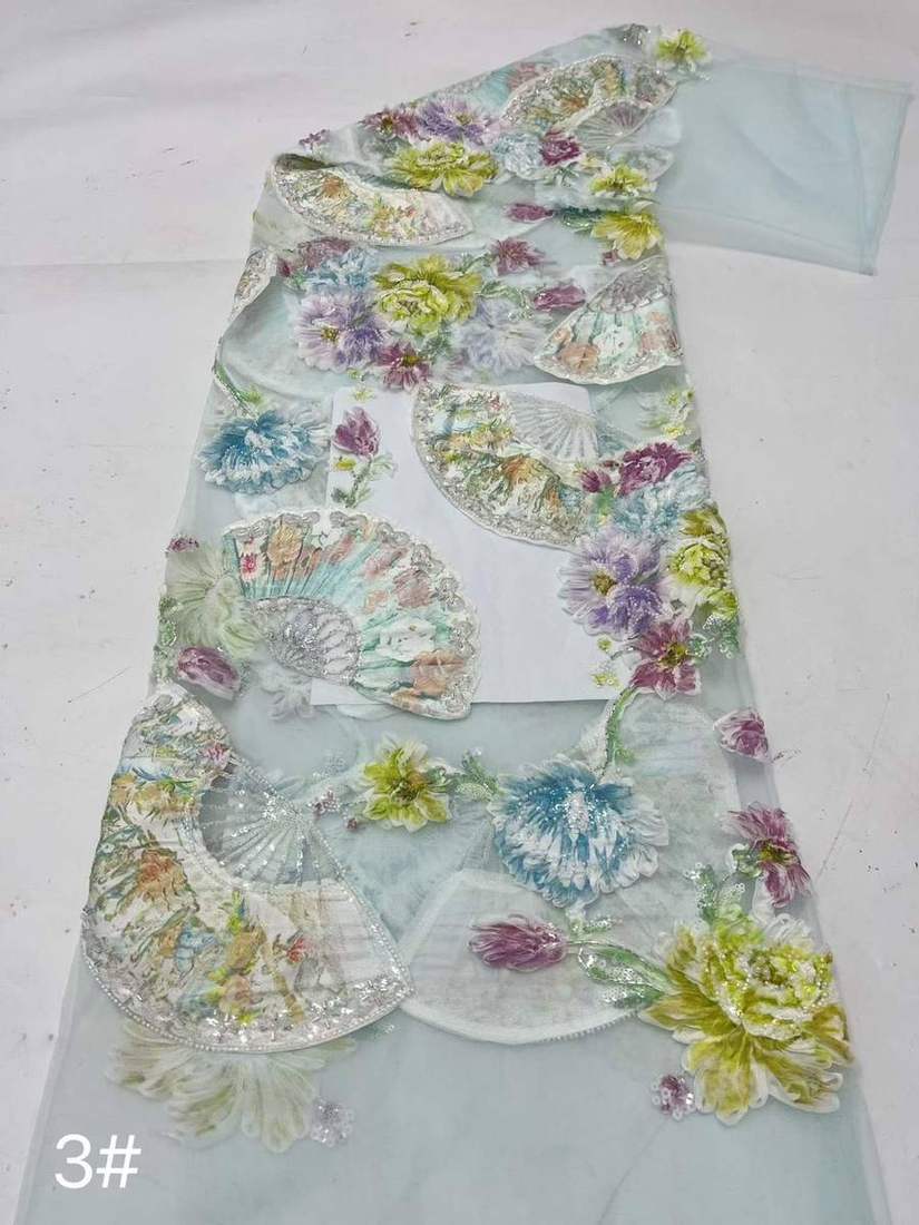 Embroidered Lace — HX-3952 — view 2