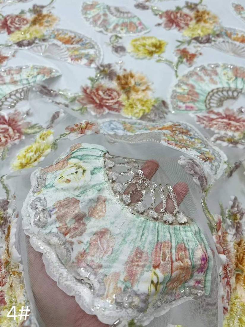 Embroidered Lace — HX-3952 — view 3