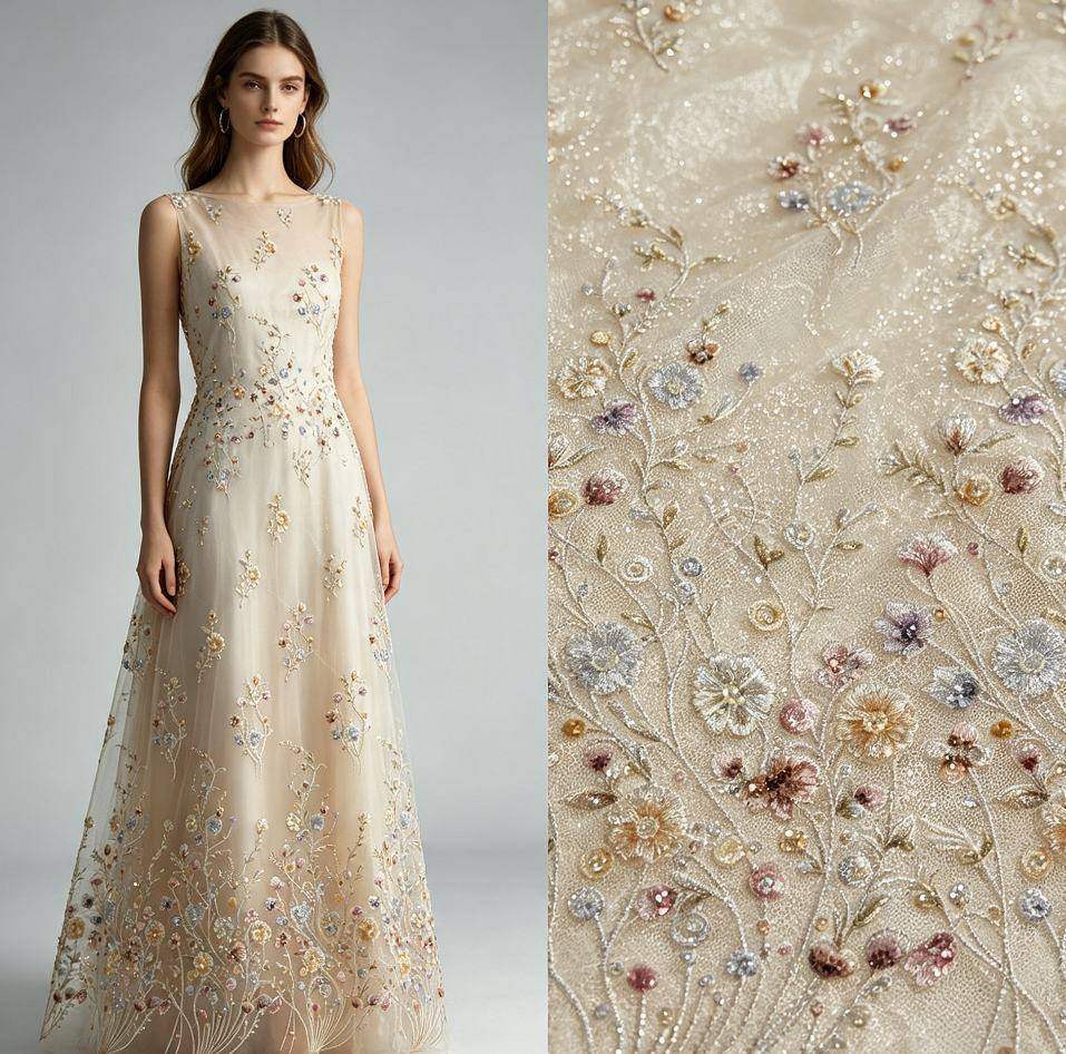 Embroidered Lace — HX-4004 — view 2