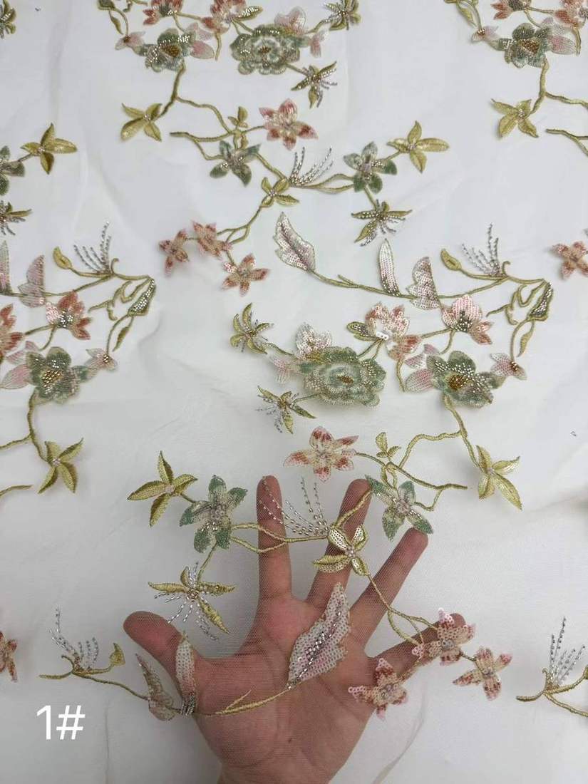 Embroidered Lace — HX-4074 — view 3
