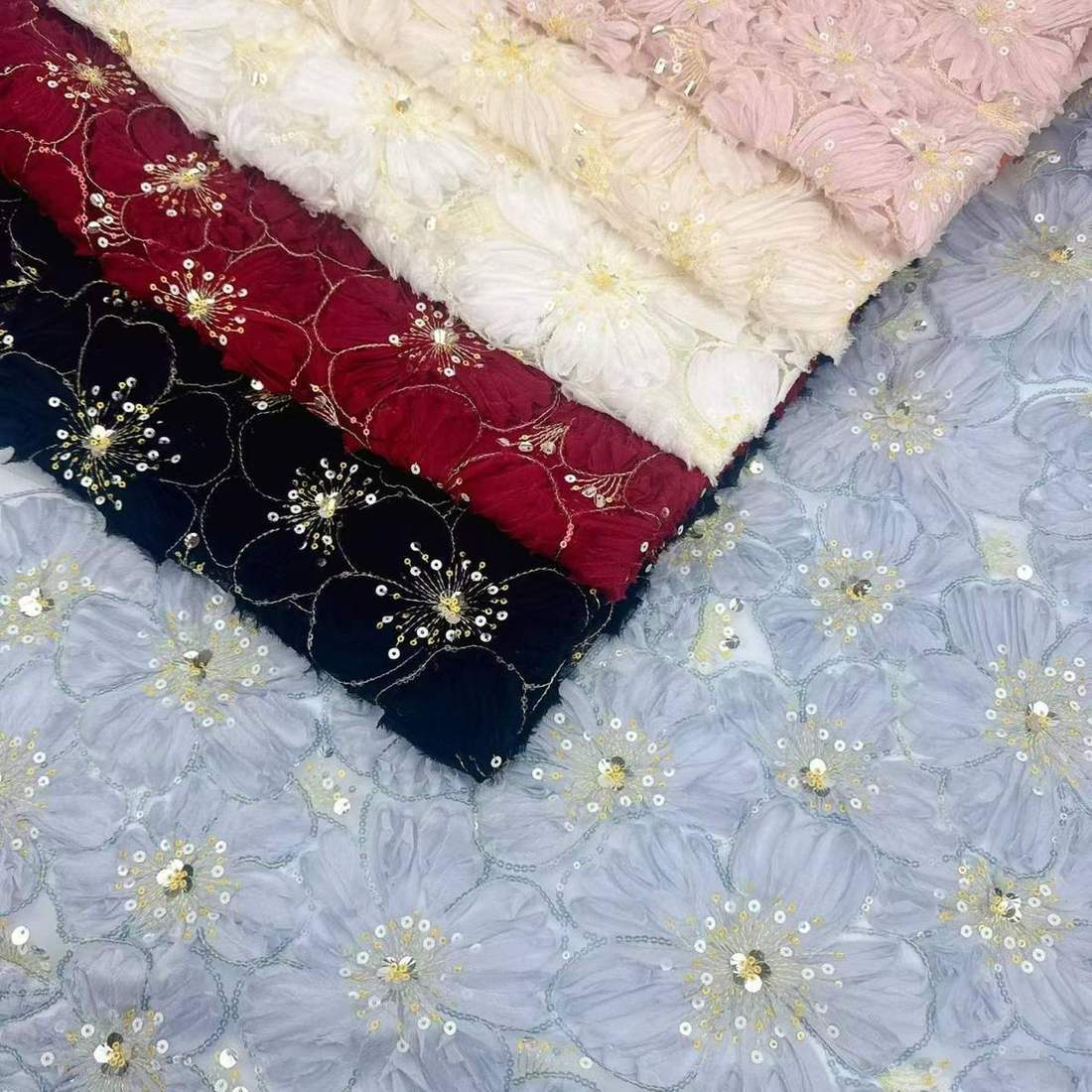 Embroidered Lace — HT-8698 — view 3