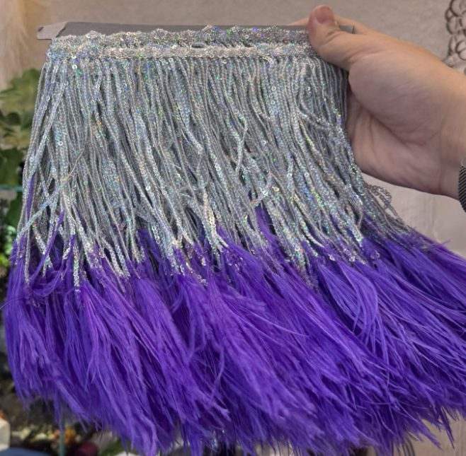 Feather Fringe Trim — 800 — view 2