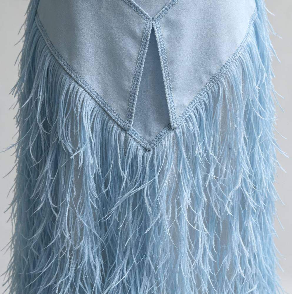Feather Fringe Trim — YMW-YMW004 — view 3