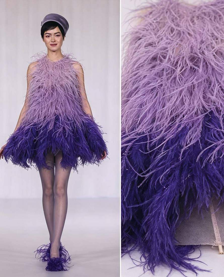 Feather Fringe Trim — YMW-YMW023 — view 2
